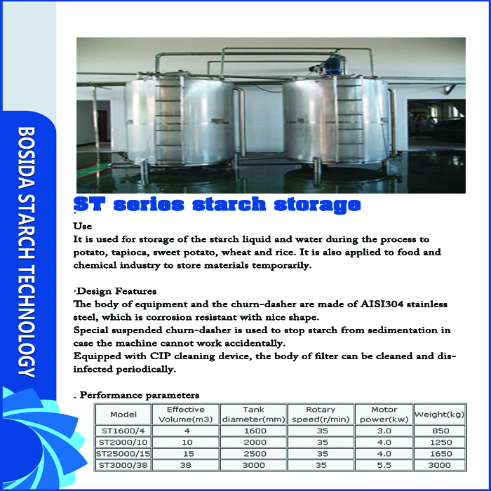 ST Series Starch Storage